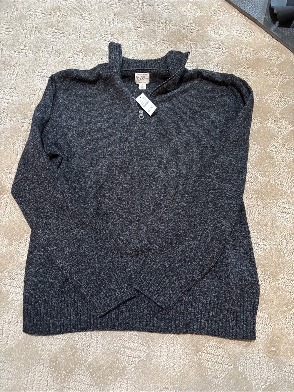 Jcrew men’s half zip sweater size medium
